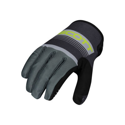 SCOTT glove 350 RACE KIDS grey/yellow 2022 - M