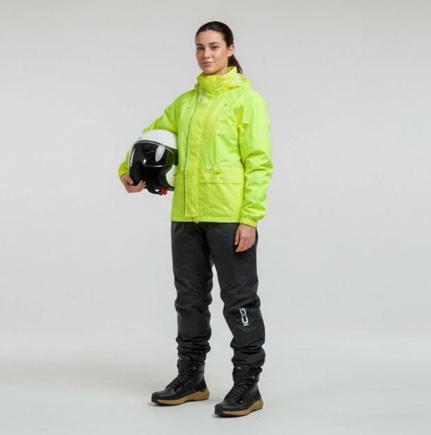 Obrázek rain suit TEMPORA yellow fluo/black