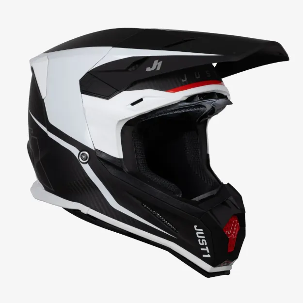 Obrázek JUST1 přilba J22 solution white carbon