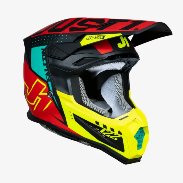 Obrázek JUST1 přilba J22F YOUTH falcon red/yellow/black