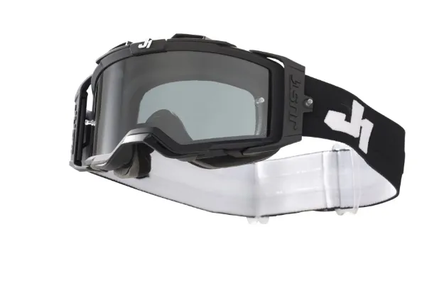 Obrázek JUST1 brýle NERVE SOLID black-white smoke lens