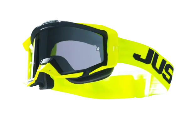 Obrázek JUST1 brýle IRIS 2.0 logo yellow fluo/black mirror silver lens