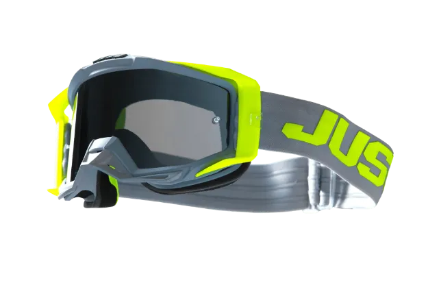 Obrázek JUST1 brýle IRIS 2.0 logo grey/yellow fluo mirror silver lens