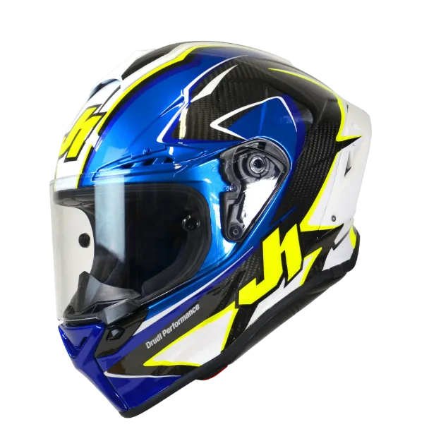 Obrázek JUST1 přilba J-GPR BALDASSARI REPLICA blue/fluo yellow/carbon