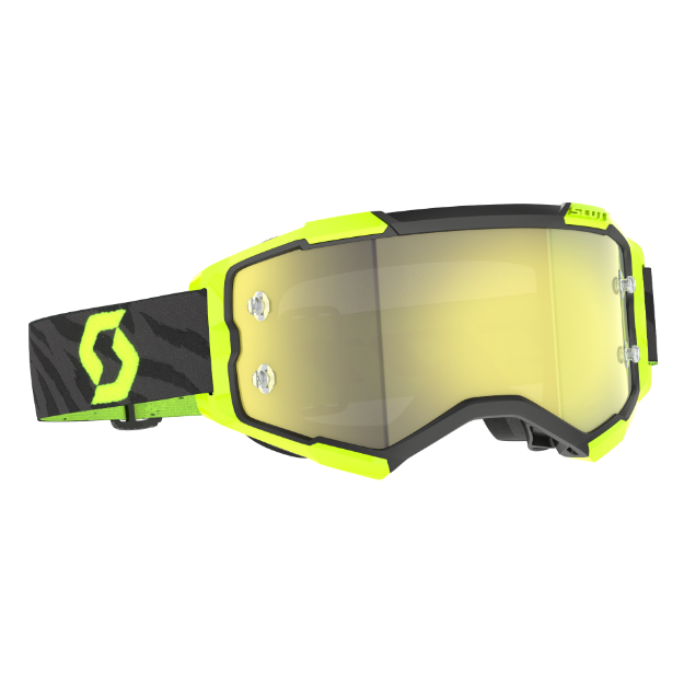Obrázek SCOTT brýle FURY zebra black/neon yellow yellow chrome works